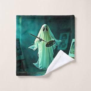 Ghostly Artist's Studio Design Bath Towel Set