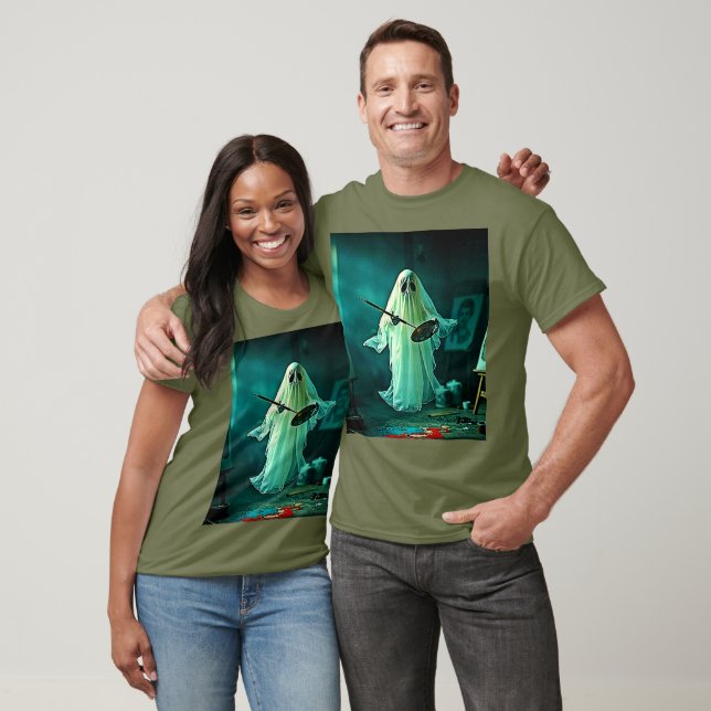 Ghostly Artist's Studio Design T-Shirt (Unisex)