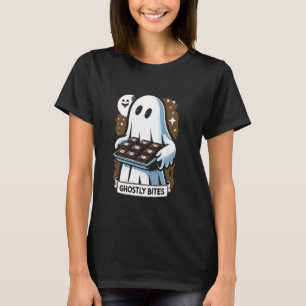 Ghostly Bites Ghost Brownie Halloween Baking Bread T-Shirt