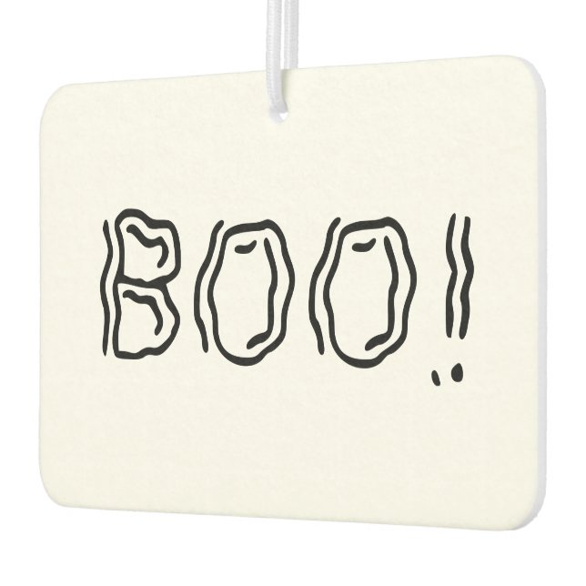 Ghostly Boo! Car Air Freshener (Left)