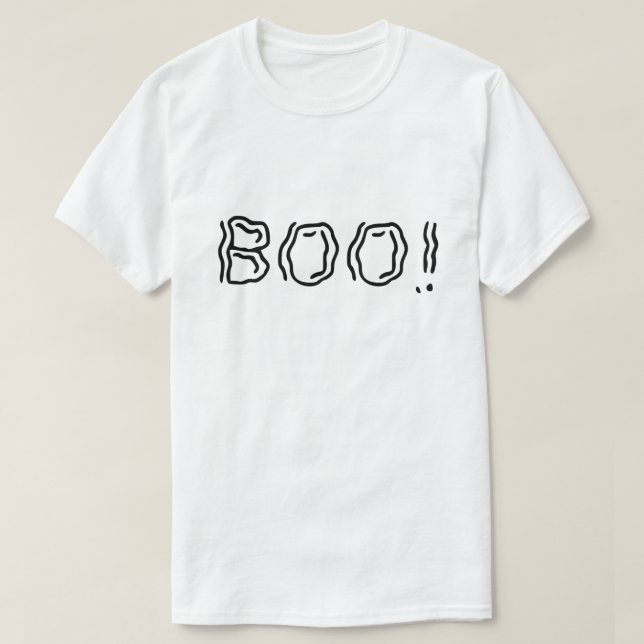 Ghostly Boo! T-Shirt (Design Front)