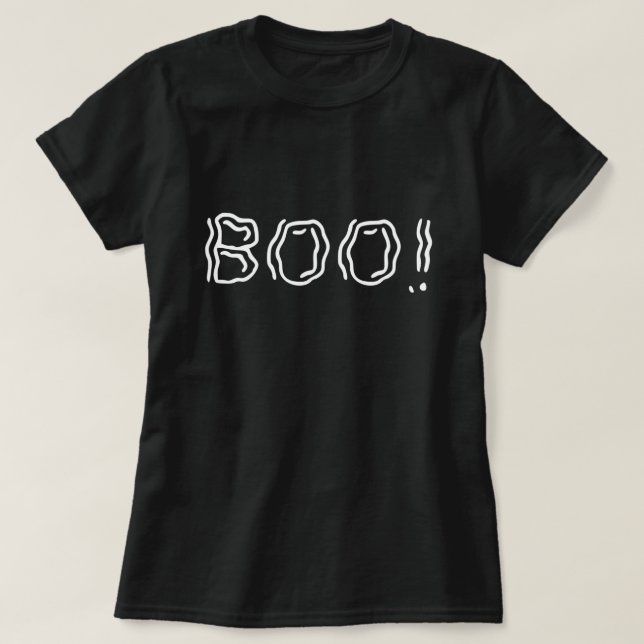 Ghostly Boo! T-Shirt (Design Front)