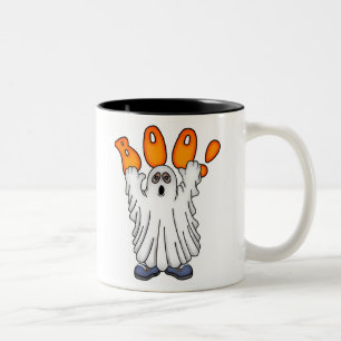 Ghostly Boo Two-Tone Coffee Mug