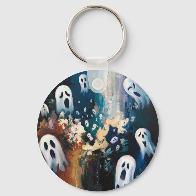 Ghostly Charm Key Ring (Front)