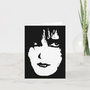 Ghostly Creepy Face Card