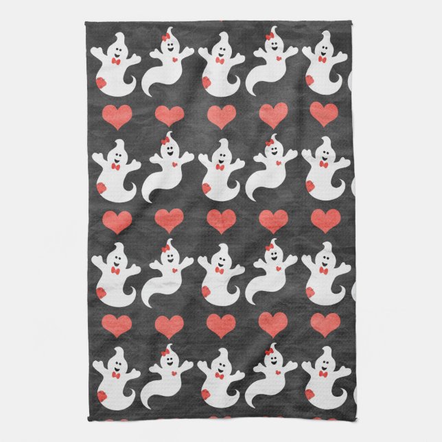 Ghostly Friends Kitchen Towel (Vertical)