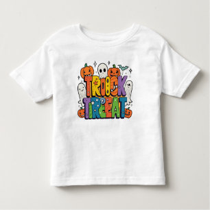 Ghostly Fun Halloween Vibes Toddler T-Shirt