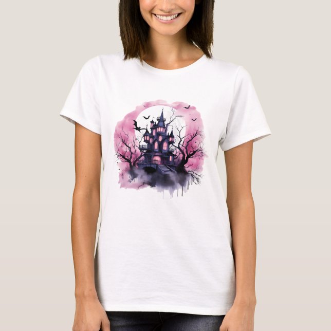 Ghostly Gatherings: Haunted House Decor & More T-Shirt (Front)