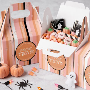 Ghostly Ghosts Pastel Stripe Pattern ID1330 Favour Box