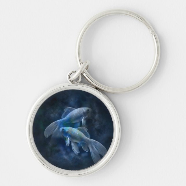 Ghostly Goldfish Key Ring (Front)