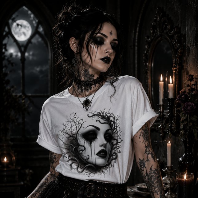 Ghostly Gothic Maiden Tri-Blend Shirt (Creator Uploaded)