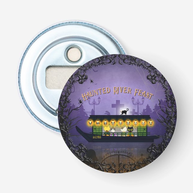 Ghostly Graveyard Cruise Bottle Opener (Front)