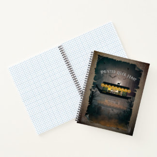 Ghostly Graveyard Cruise Spiral Notebook