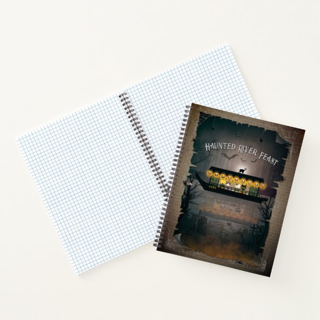 Ghostly Graveyard Cruise Spiral Notebook (Inside)