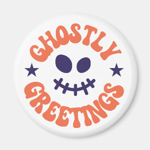 ghostly greetings,halloween magnet