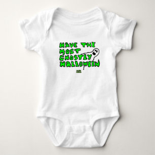 Ghostly Halloween Baby Jersey Bodysuit