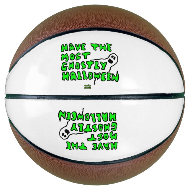 Ghostly Halloween Basketball (Front)