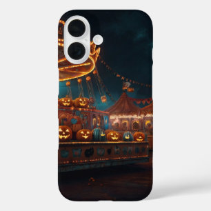 Ghostly Halloween Fair iPhone 16 Case