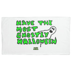 Ghostly Halloween King Size Pillowcase
