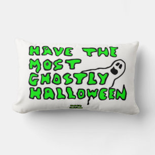 Ghostly Halloween Lumbar Pillow