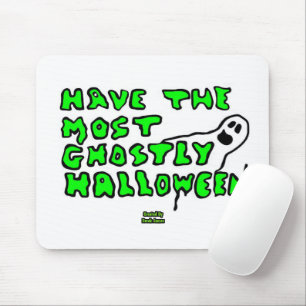Ghostly Halloween Mouse Pad
