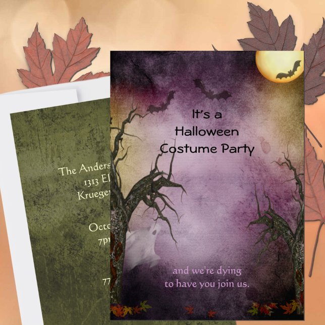 Ghostly Halloween Party Invitation (Creator Uploaded)