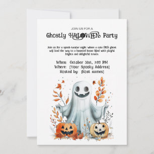 Ghostly HALLOWEEN Party Invitation