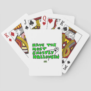 Ghostly Halloween Playing Cards