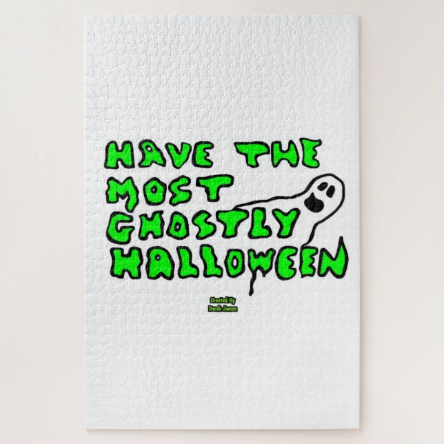 Ghostly Halloween Puzzle 20" X 30" (Vertical)