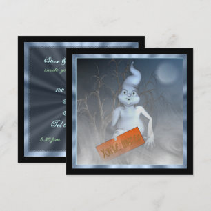 Ghostly Invite Halloween Party Invitation
