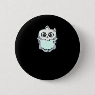 Ghostly Peekaboo 6 Cm Round Badge