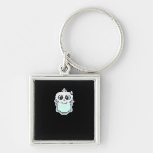 Ghostly Peekaboo Key Ring