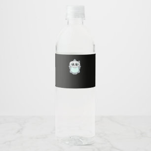 Ghostly Peekaboo Water Bottle Label
