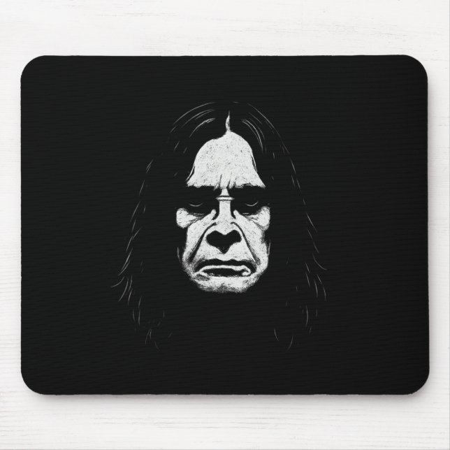 Ghostly Rock N Roller Legend Halloween Icon Face A Mouse Pad (Front)