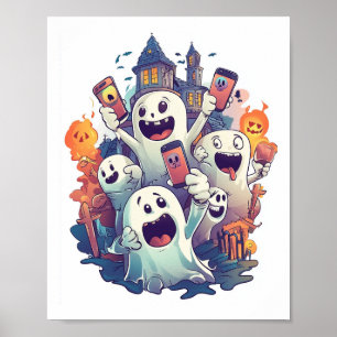 Ghostly Selfie Squad Poster