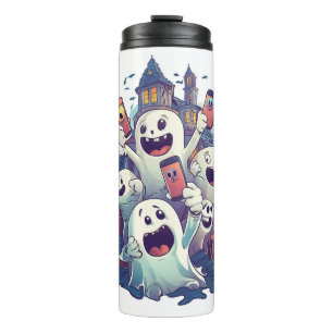 Ghostly Selfie Squad Thermal Tumbler