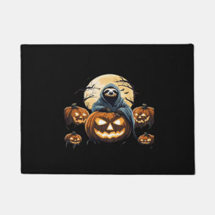 Ghostly Sloth's Midnight Haunt Classic T-Shirt Doormat