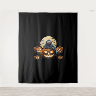 Ghostly Sloth's Midnight Haunt Classic T-Shirt Tapestry