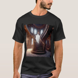 Ghostly Staircase Long  T-Shirt