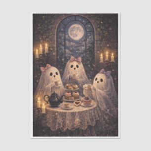 Ghostly Tea Time Tissue Paper
