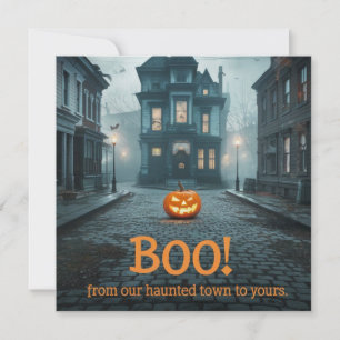 Ghostly Town Square Halloween Design