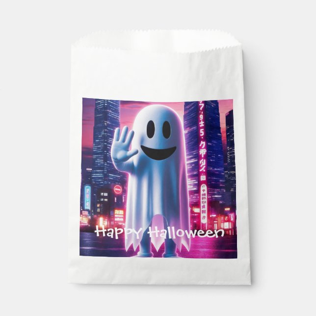 Ghostly Wave & Urban Lights Favour Bag (Front)