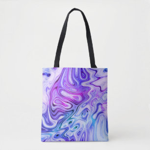 ghostly whisper, marbled pastel : tote bag