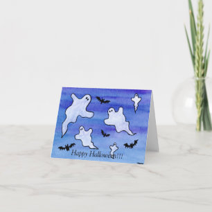 Ghosts and Bats Card