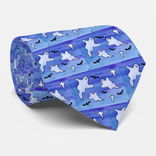Ghosts and Bats Neck Tie
