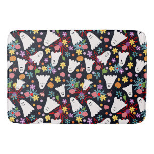 Ghosts and Flowers Bath Mat