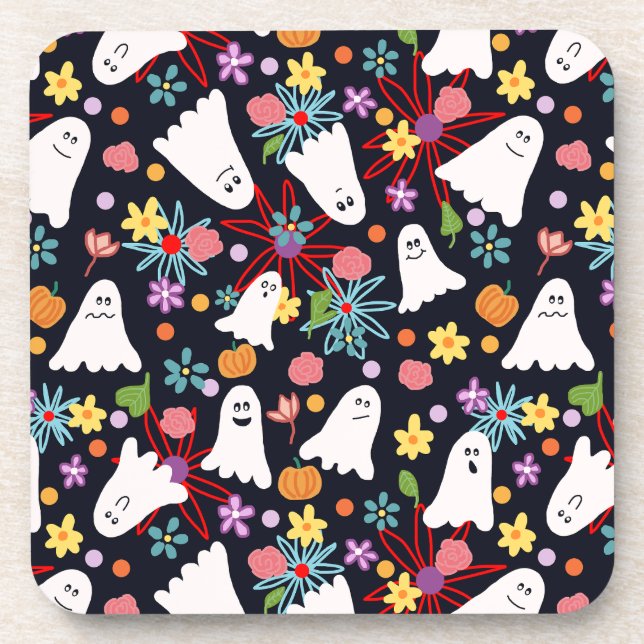 Ghosts and Flowers Coaster (Front)