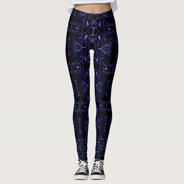 Ghosts and Ghouls Smiling in the Darkness Leggings (Front)