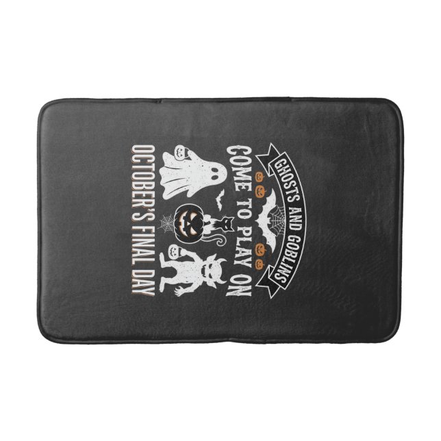 Ghosts and Goblins Halloween October Final Day_1 Bath Mat (Front)