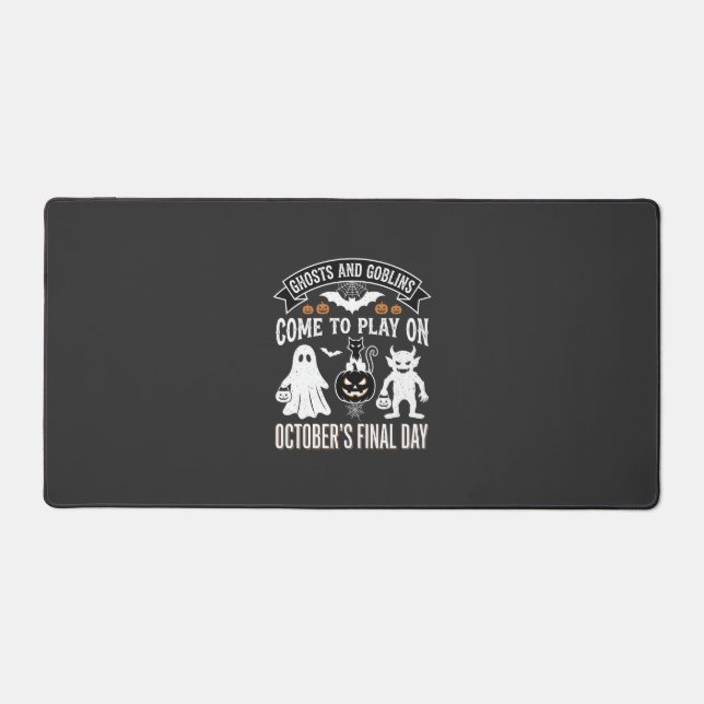 Ghosts and Goblins Halloween October Final Day_1 Desk Mat (Front)